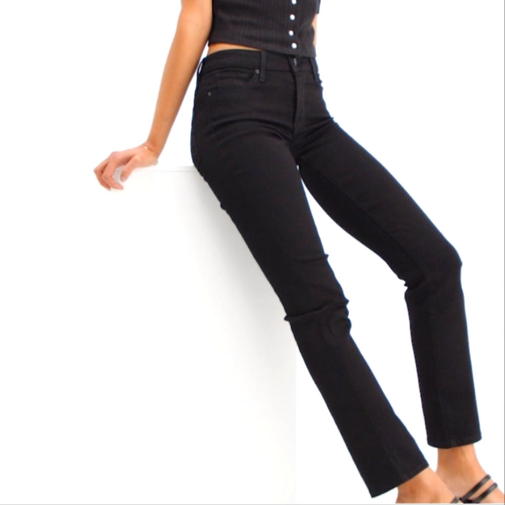 Levi's 314 Shaping Straight Jeans Mid Rise Size 25 - Picture 8 of 9